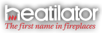 heatilator, The First Name in Fireplaces logo.