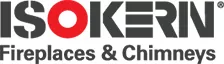Isokern Fireplaces and Chimneys logo.
