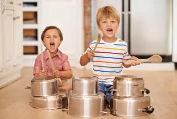 Soundproofing Services, kids banging on pans