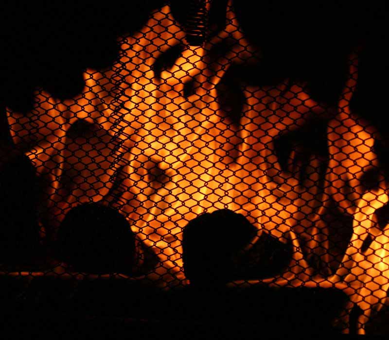 Fireplace screen